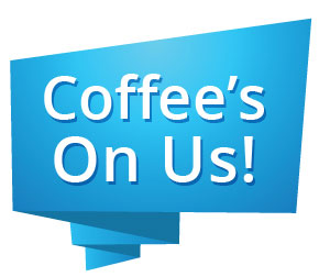 coffee's on us